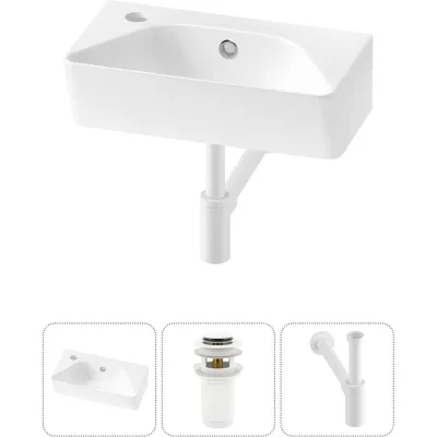 Комплект Wellsee 3 в 1 Lavinia Boho Bathroom Sink накладная/подвесная раковина 40x22 см 20216448R