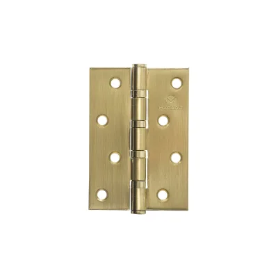 Петля дверная Marlok 100x70x2,5 SB, золото матовое, 2 шт 014811