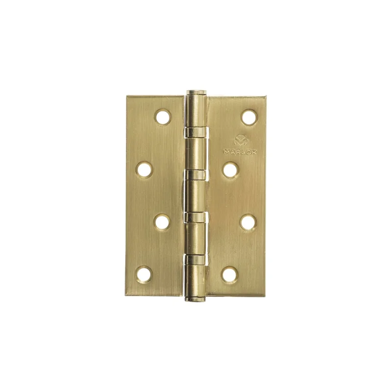 Петля дверная Marlok 100x70x2,5 SB, золото матовое, 2 шт 014811