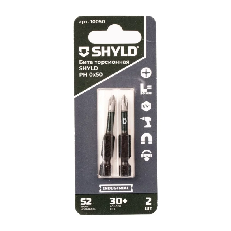 Торсионная бита SHYLD PH0x50 (2шт.) 6691350
