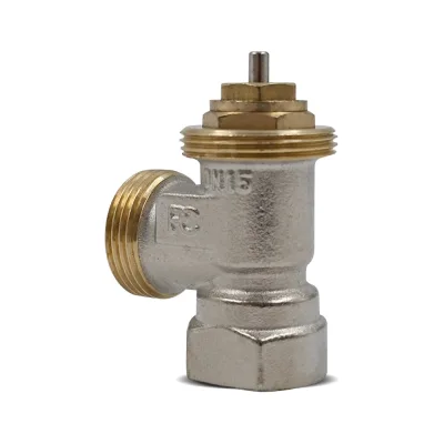 Вентиль угловой термостатический Primoclima Armature ВР-НР 1/2x3/4, без хвостовика, никель PC3412TANN