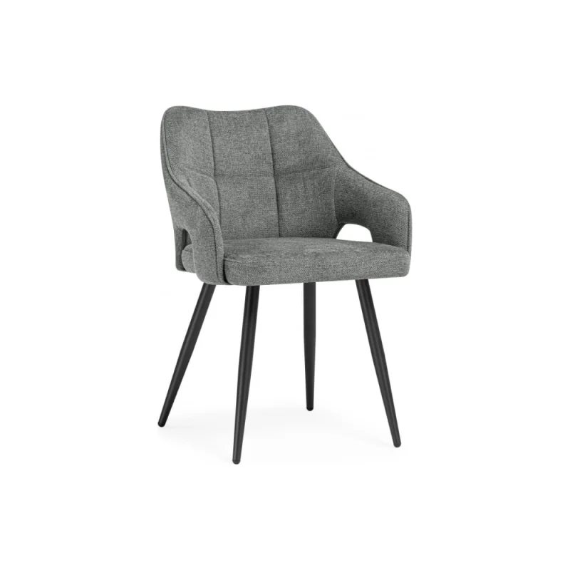 Стул на металлокаркасе Woodville Hera dark gray/black 15843
