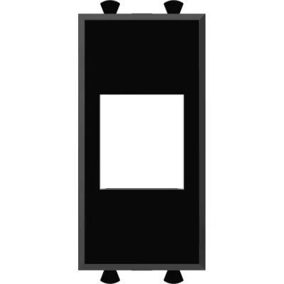 Адаптер DKC без шторки, для Keystone, Avanti, Черный квадрат, 1 модуль, 1 шт. 4402211