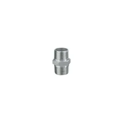 Шестигранный ниппель TITAN LOCK с наружной резьбой BSP 1/2" с обеих сторон, нержавеющая сталь TL1/2HNSS