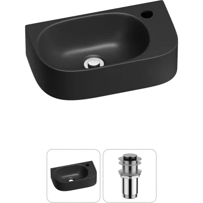 Комплект Wellsee 2 в 1 Lavinia Boho Bathroom Sink накладная/подвесная раковина 40x22 см 20216317R