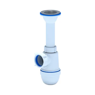 Сифон для мойки АНИ Пласт бутылочный, 1 1/2x40, нержавеющая сетка C0100 025-0299