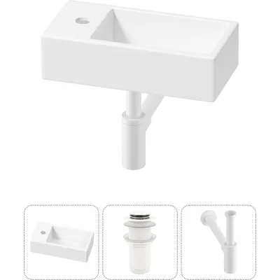 Комплект 3 в 1 Wellsee Lavinia Boho Bathroom Sink накладная/подвесная раковина 40x20 см 20216000R