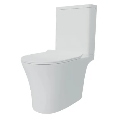 Унитаз напольный Teymi Ritta Pro безободковый, сиденье микролифт T40810 ЦБ-00270126