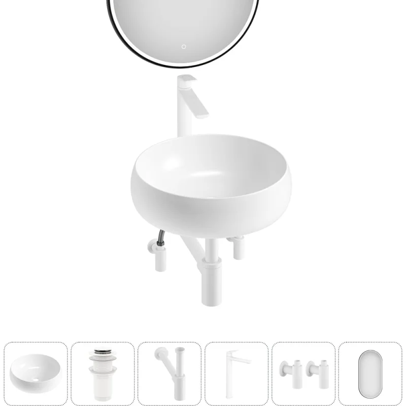 ΠΠΎΠΌΠΏΠ»Π΅ΠΊΡ 6 Π² 1 Wellsee Bathroom Sink Π½Π°ΠΊΠ»Π°Π΄Π½Π°Ρ ΡΠ°ΠΊΠΎΠ²ΠΈΠ½Π° 36x36 ΡΠΌ, ΡΠΎΡΡΠΎΠΈΡ ΠΈΠ· 3331108 20219236R