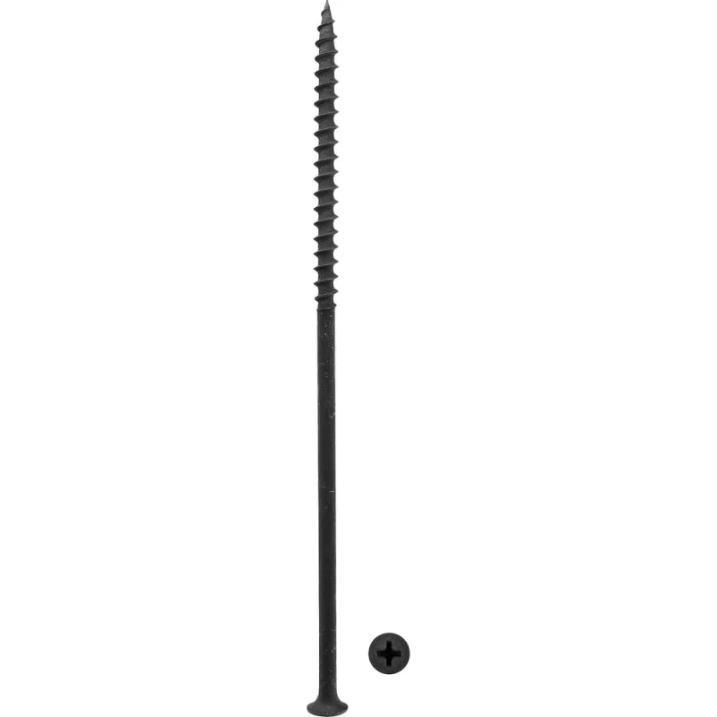 Саморезы по дереву BOWT фосфатированные, 4.8x152 мм, 10 шт. D02491