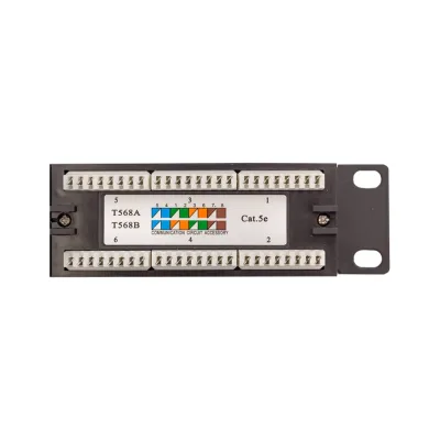 Патч-панель EKF teracom 19'' cat.5e 1u неэкранированная utp 24 порта rj-45 110 idc TRC-PPNL-5EUTP-1U24