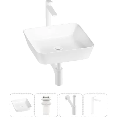 Набор Wellsee 4 в 1 Cromulent накладная раковина 44x44 см 318002000 20213557R