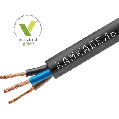 Провод ПВС Камкабель 3x0.75 мм черный 5 м ГОСТ 231Я430C0000Ъ600005М