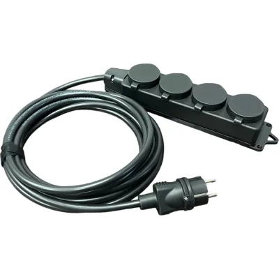 Удлинитель силовой iTOK тип SU серии iCONNECT с заземлением ПВС 3x1,5 мм 4 гнезда IP44 ГОСТ 1,5 м i-CONNECT-SU-PVS-315-4-44-1-5