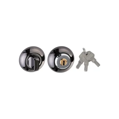 Завертка с ключом PALIDORE lock ol bh key, черный никель 98761367