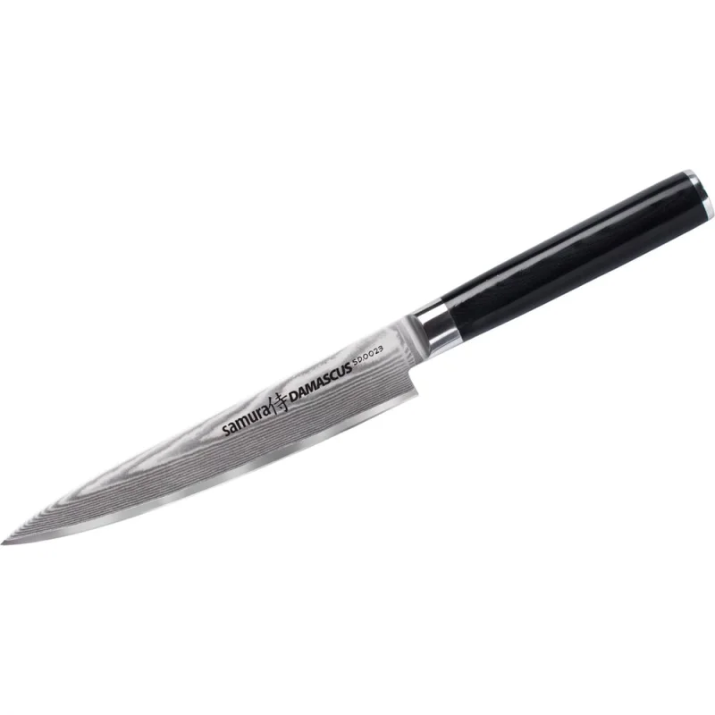 Нож кухонный универсальный Samura DAMASCUS 150 мм, G-10, дамаск 67 слоев SD-0023/K