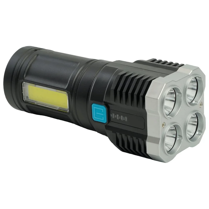Фонарь ручной FERON TH2409 с аккумулятором USB ZOOM, 48789