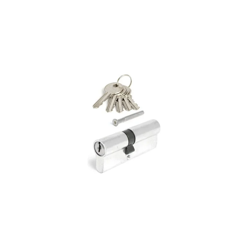 Цилиндровый механизм HOME 60 мм, 5 ключей, цвет хром, ЦАМ CICAM60CKK