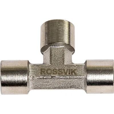 Тройник Т-образный FFF 1/4" Rossvik A134/2.R