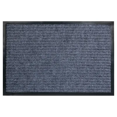 Грязезащитный коврик РемоКолор 3+2 ПВХ, полиэстер, серый, 40x60 см 70-1-461