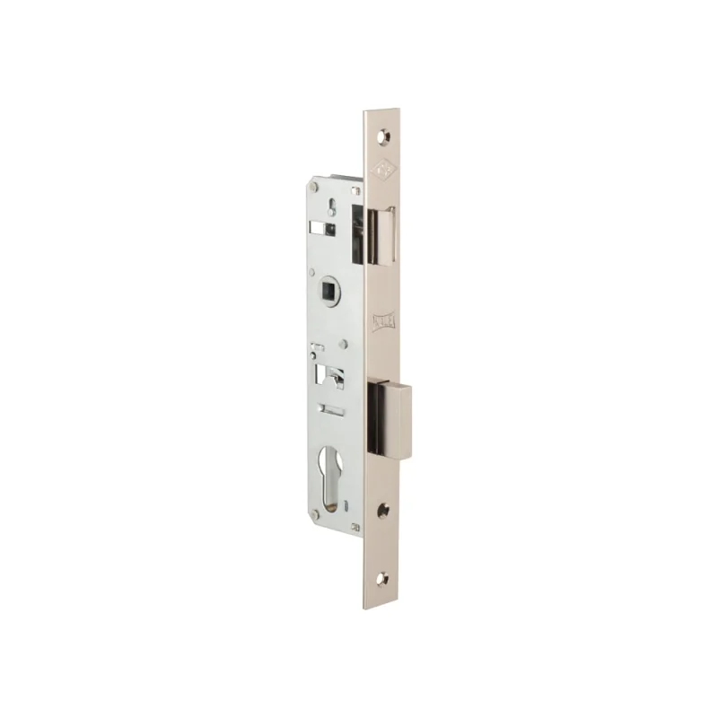 Замок врезной KALE KILIT цилиндровым узкопрофильным 153 (30 mm) w/b (никель) 8183