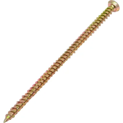 Шуруп по бетону STEELREX шлиц Torx, жёлтый цинк, 7,5x132 мм, 40 шт. 0137075132B300004016