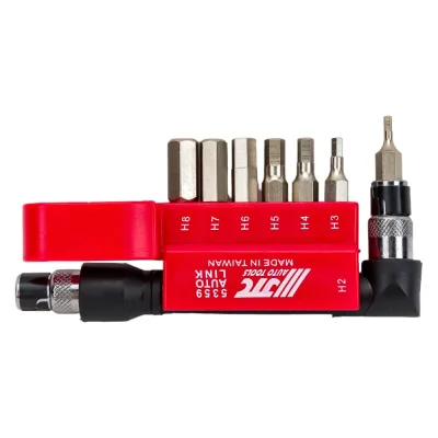 Набор вставок JTC 1/4 DR 6-гранных HEX 2,3,4,5,6,7,8, с Г-образным держателем 8пр. 5359 794220