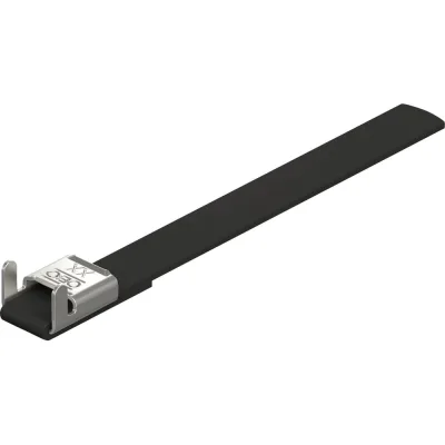 Монтажная лента OBO Bettermann SBF 8-200 A2K с фиксатором, черная, 25 шт. в упаковке 6490210