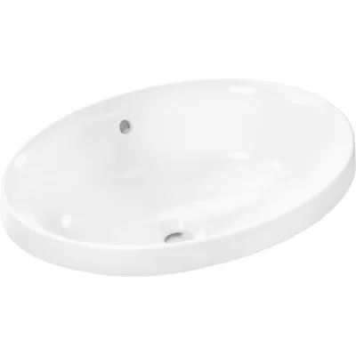 Раковина встраиваемая Hansgrohe Xuniva D 550x400, с переливом, белый 60156450