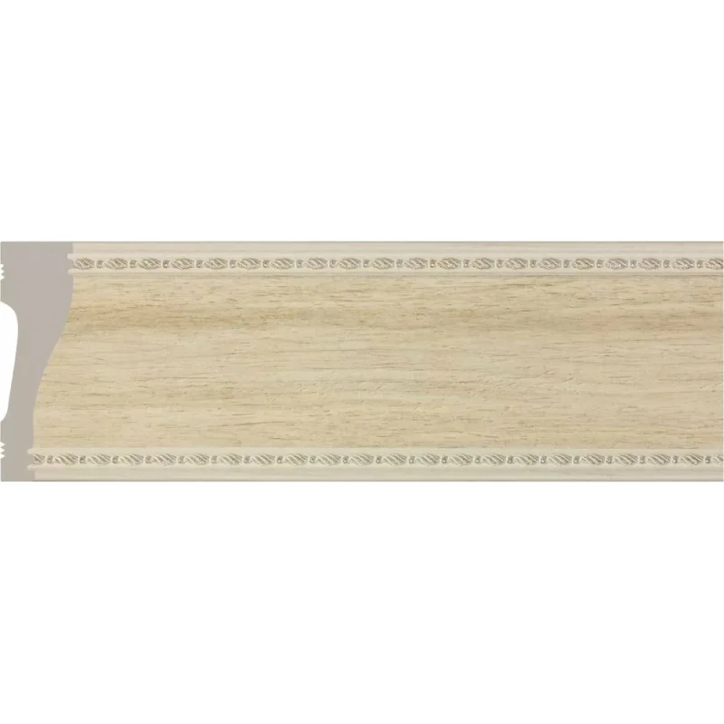 Потолочный плинтус Cosca Decor 192-12 интерьерный багет, 60 мм, лен СПБ019690