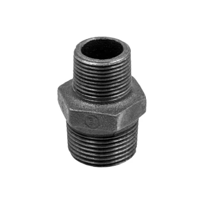 Ниппель AV Engineering ред. 2x1 1/2 нар.-нар. чугун черный AVEC501002112