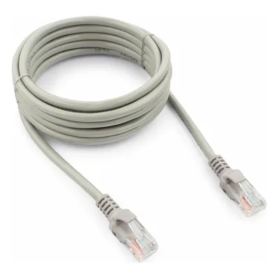 Многожильный патч-корд Cablexpert UTP кат.5e, 3м, литой, серый PP12-3M