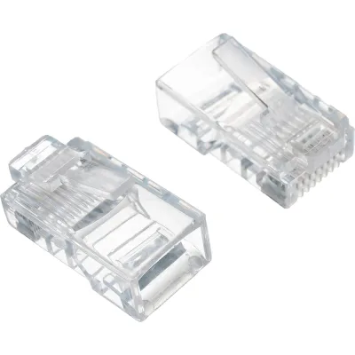 Вилка Cablexpert RJ-45 8P8C универсал кат.5e. 6 мкр со сквозным отверстием 10шт LC-PTU-01/10