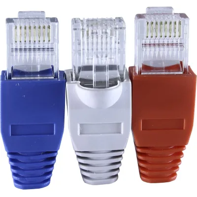 Компьютерный коннектор OXION RJ-45 (8P8C) 6 шт. с колпачками, блистер, арт. OX-RJ-45PRx6