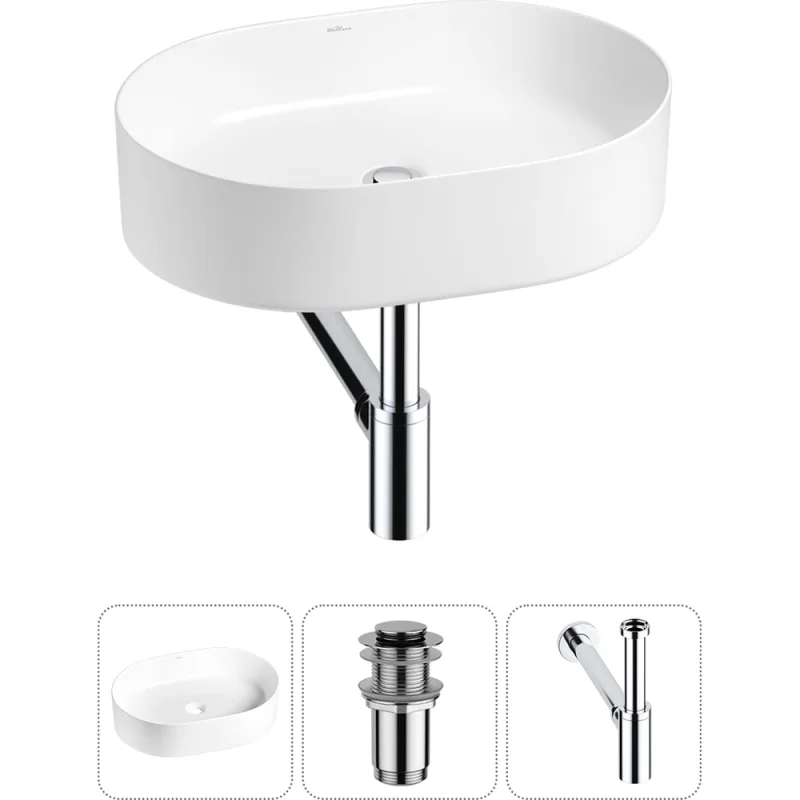 Набор Wellsee 3 в 1 Belle Spa накладная раковина 50x37 см 20212509R