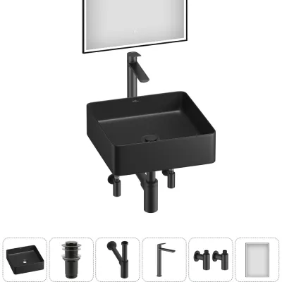 Набор Wellsee 6 в 1 FreeDom 2.0 накладная раковина 30x30 см 20217868R