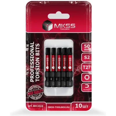 Бита торсионная MKSS Toolbox Т27, 50мм (10 шт) MK3024