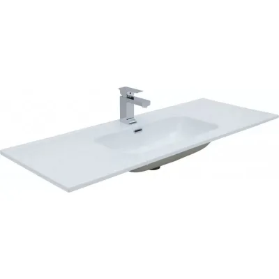 Раковина-столешница Aquanet Flat 120 белый матовый 00330427