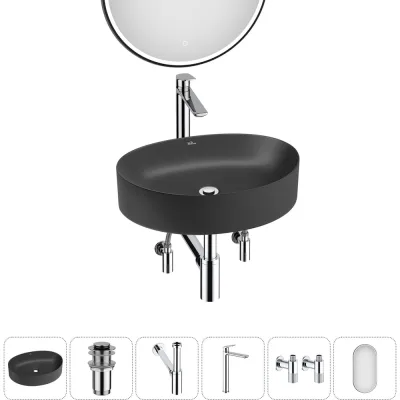 Набор Wellsee 6 в 1 Belle Spa 2.0 накладная раковина 50x38 см 20218455R