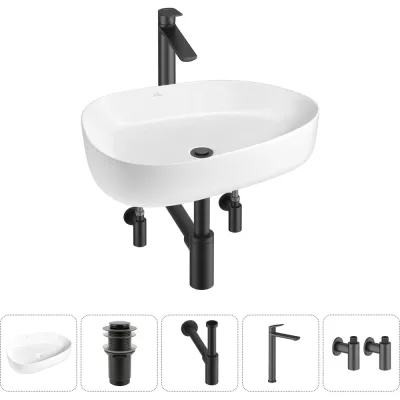 Набор Wellsee 5 в 1 Belle Spa 3.0 накладная раковина 55x40 см 20212730R