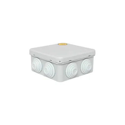 Коробка уравнивания потенциалов EKF КУП-030-031 с крышкой наружная (85x85x40) для прямого монтажа 8 мембр. вводов серая IP55 plc-kmr-030-031-g