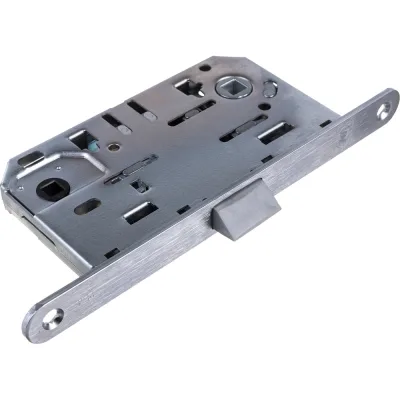 Корпус замка DOORLOCK DL432/50 WC96 MCR матовый хром, реверсивный, пластиковая защелка 75323