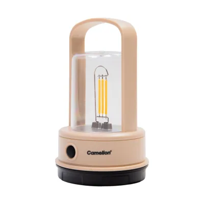 Фонарь акк. LED56325B, 3,7В, желт., филамент, 4 реж.,Type-C, пласт., кор. Camelion 16216
