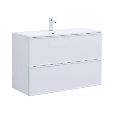 Тумба Aquanet Арт 100 белый матовый 313257 00313257