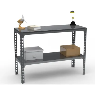 Стол-верстак Metalex ООО 950x1100x400 одна полка, серый 111572