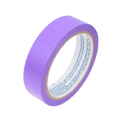 Малярная лента MASTER COLOR фиолетовая, для деликатных поверхностей, 25 мм x 25 м 30-6512