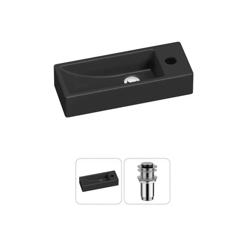 Комплект Wellsee 2 в 1 Lavinia Boho Bathroom Sink накладная/подвесная раковина 38x14 см 20215953R