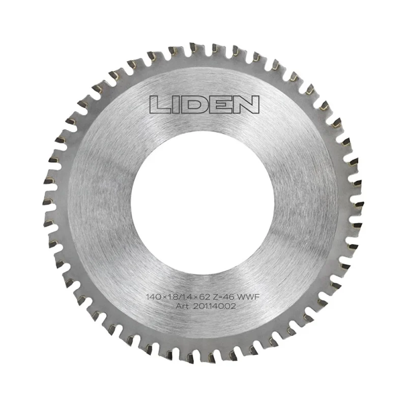 ΠΠΈΡΠΊ ΠΏΠΈΠ»ΡΠ½ΡΠΉ TCT Premium 140x1.8/1.4x62 ΠΌΠΌ, z=46 Π΄Π»Ρ ΡΡΡΠ±ΠΎΡΠ΅Π·ΠΎΠ² Liden 201.140.02