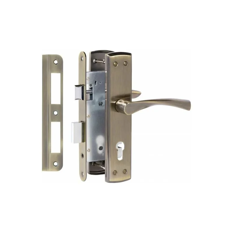 ΠΡΠ΅Π·Π½ΠΎΠΉ Π·Π°ΠΌΠΎΠΊ VETTORE 7255-4 AB Π² ΠΊΠΎΠΌΠΏΠ»Π΅ΠΊΡΠ΅ Ρ ΡΡΡΠΊΠΎΠΉ, Π±ΡΠΎΠ½Π·Π° 20283