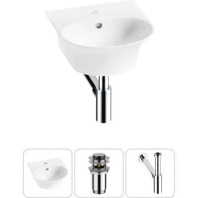 Комплект Wellsee 3 в 1 Lavinia Boho Bathroom Sink накладная/подвесная раковина 34x36 см 20216641R